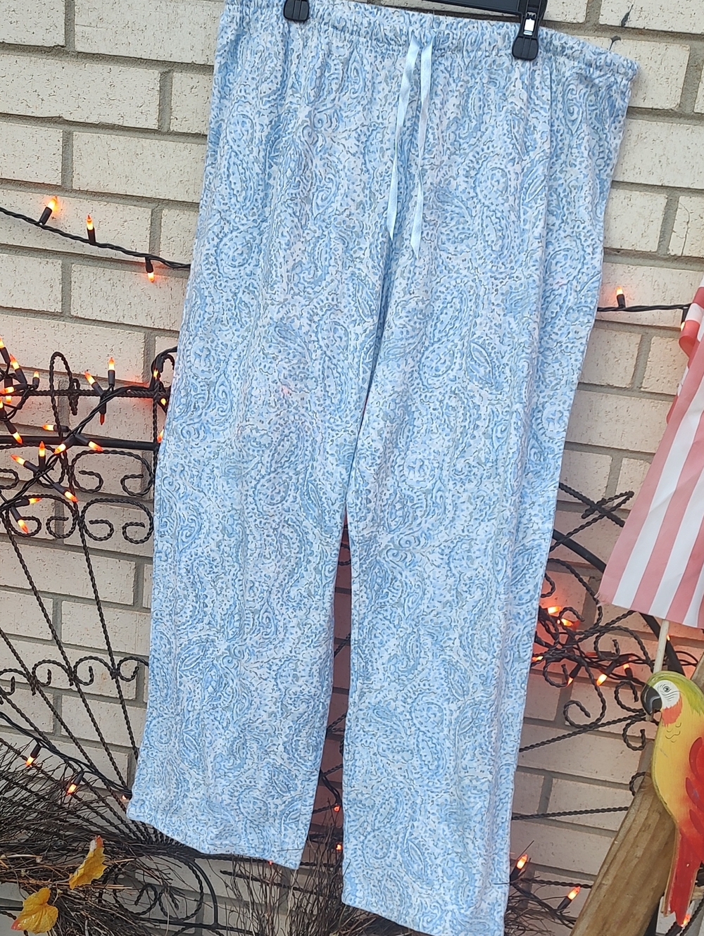 Light Blue Paisley Women’s Pajama Pants